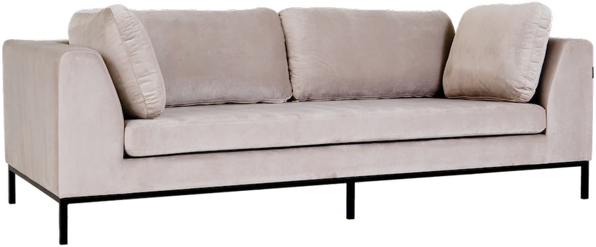 Customform Sofa, AMBIENT, 230x67 cm, Juoda
