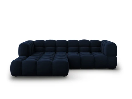 Velvet Modular Left Corner Sofa, "Sky", 3 Seats, 244x162x70 Made in Europe