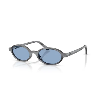 Ray-Ban Khal Small akiniai | Polarized | Dark Grey Havana - Blue