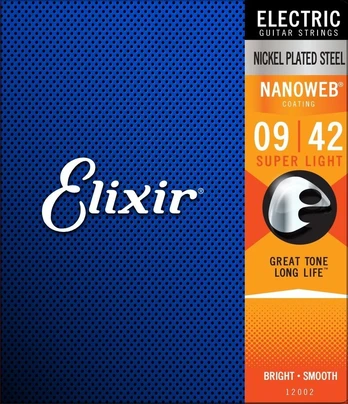 Elixir Eliksyras Nanoweb 9-42 stygos elektrinei gitarai