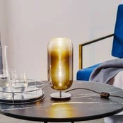 "Artemide Gople Mini" stalinė lempa mėlyna / sidabrinė