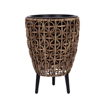 Vazonas WICKER 28x28xH42cm, ruda