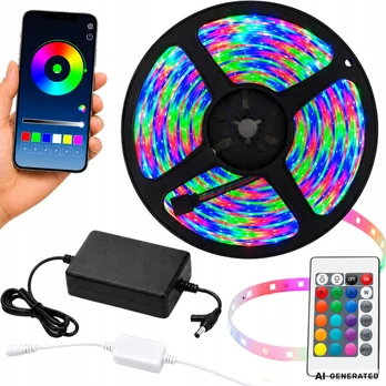Juosta interjero apšvietimui Rivex J564, 10 m, RGB