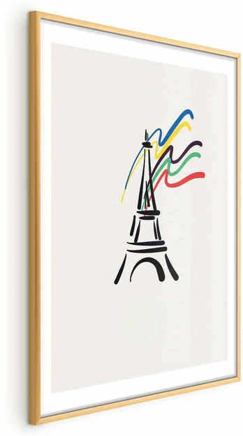 Artgeist Plakatas - Eiffel Tower and Colors
