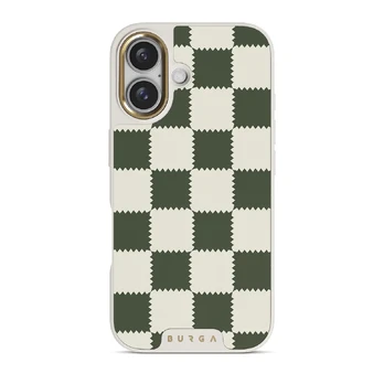 Retro Grid - iPhone 16 Plus Case, Elite Light (MagSafe) / Gold