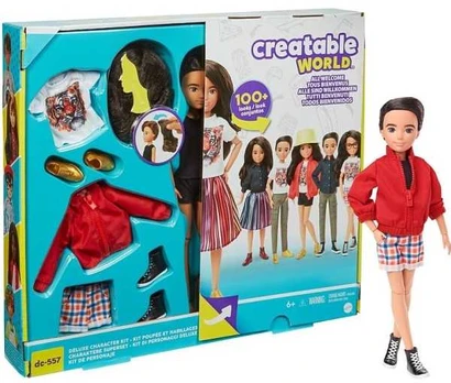 Mattel Creatable World Deluxe Dukke med kastanjebrunt hår