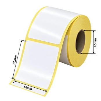 Lipnios termo etiketės Vellum, 58×80 mm, D40, (1000 vnt)