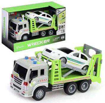 Tralas su automobiliu (su šviesos ir garso efektais) 5128