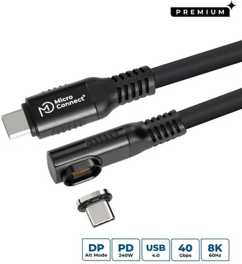 Kabelis USB MicroConnect USB-C - USB-C 0.15 m Juodas (USB-C to USB-C cable 0.15m)