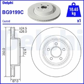 Stabdžių diskas DELPHI BG9199C kaina