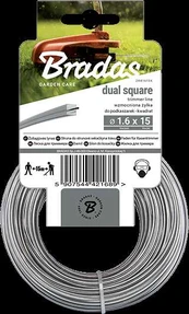 Trimmer line RIPPER DUAL, square 2,4mm x 100m - card