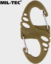 Karabinai Mil-Tec S-hook, 10vnt., Coyote kaina