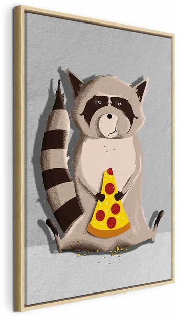 Artgeist Paveikslas - Gourmand Raccoon (1 Part) Vertical