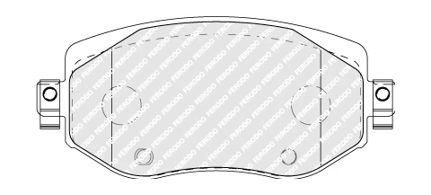 FERODO FDB5104 Brake pad set