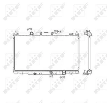 Variklio radiatorius NRF NRF 53573