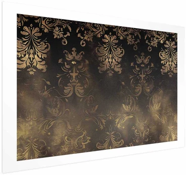 Artgeist Plakatas - Dark Baroque Patterns with Golden Accents