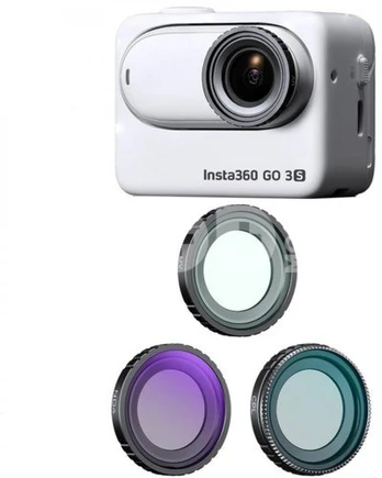 K&F Concept K&F UV+CPL+ND4 Filters Kit 28 Multi-Layer Coated Compatible with Insta360 GO 3S Action Camera