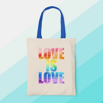 Medžiaginis maišelis "Love is love"