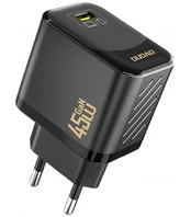 Juodas (45W / PD / GaN) 1xUSB-C pakrovėjas "Dudao A28"
