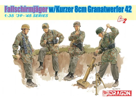 Surenkamas modelis Dragon Fallschirmjäger Kurzer Granatwerfer42 Gen2, 1/35, 6373