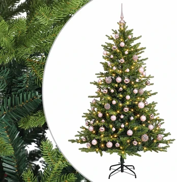 Dirbtinė Kalėdų eglutė su burbulais 210 cm 300 LED Šilta balta