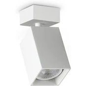IDEAL LUX lubinis prožektorius „Dynamite Square“, baltas, ilgis 5,7 cm