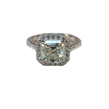 Asher deimanto žiedas, 3 ct,, 9 dydis