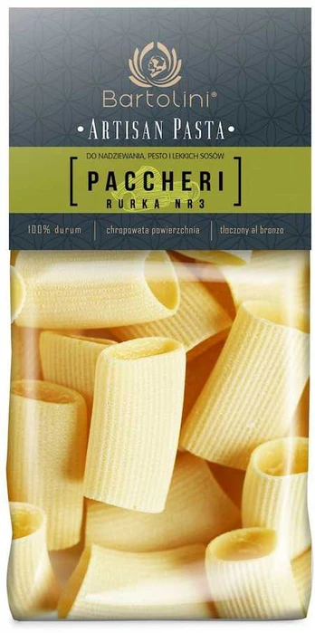 Ekologiški PACCHERI makaronai BARTOLINI, 300g