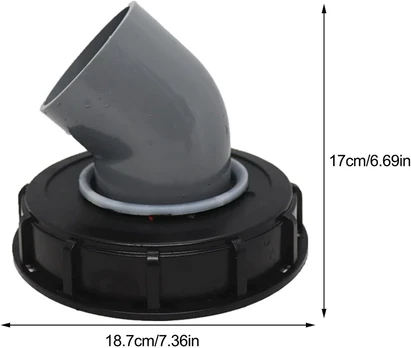 IBC talpos dangtelio filtras 163 mm, 45°, nailoninis