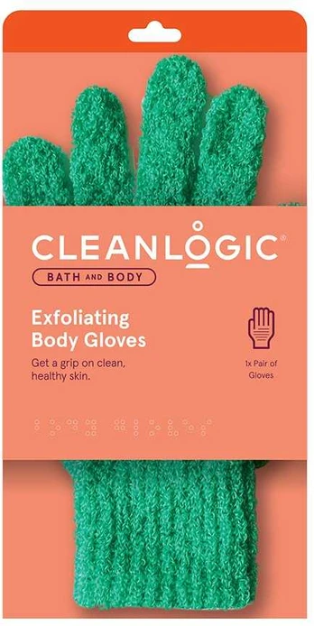 Cleanlogic Exfoliating Gloves kūnui pirštinės-kempinė