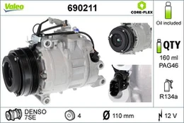 VALEO VAL690211 Air conditioning compressor kaina
