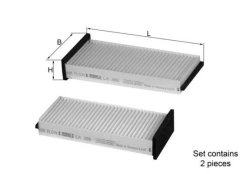 Filtras, salono oras KNECHT LA 366/S kaina