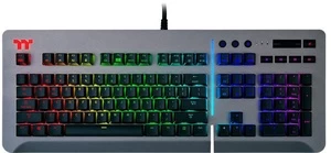 Klaviatūra Thermaltake Level 20 RGB Cherry MX Blue EN, sidabro