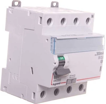 Legrand Residual current circuit breaker 4P 63A 0.3A type A-S P304 DX3 411801