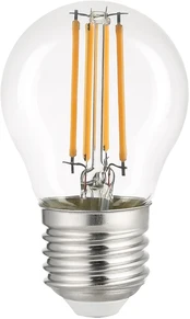 2,3W LED lemputė, skaidri, E27, 6500K