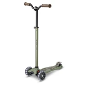 Maxi Micro Deluxe Pro LED paspirtukas | Olive Green kaina