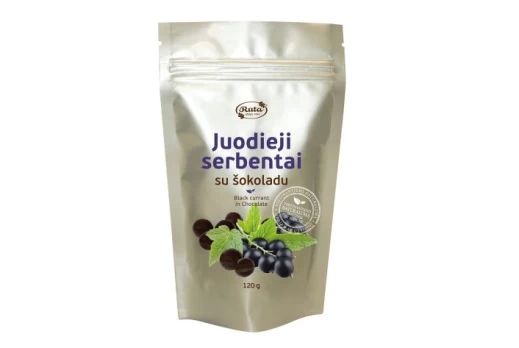 Dražė Juodieji serbentai su šokoladu