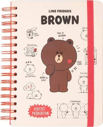 Line Friends Notes/Bloknotas A5
