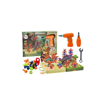 Lean 3D Construction Puzzle Blocks DIY Dinosaurs Disassembly Drill
