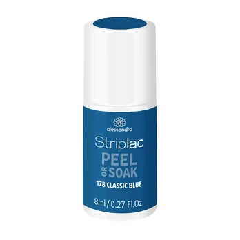 Alessandro STRIPLAC PEEL OR SOAK nagų lakas CLASSIC BLUE 8 ml