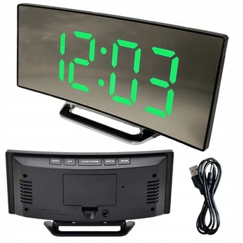 Stalinis laikrodis LED Žadintuvas termometras, 17cm