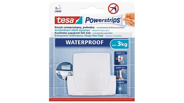 Drabužių kabliukas Tesa 59704, balta
