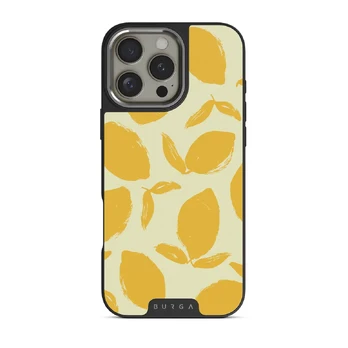 Lemon Tart - iPhone 16 Pro Case, Elite Dark (MagSafe) / Silver