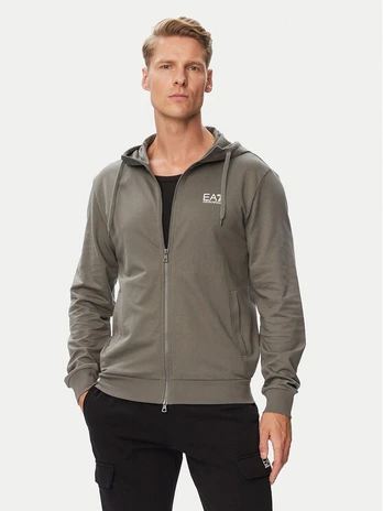 EA7 Emporio Armani Džemperis 8NPM33 PJVRZ U8085 Pilka Regular Fit