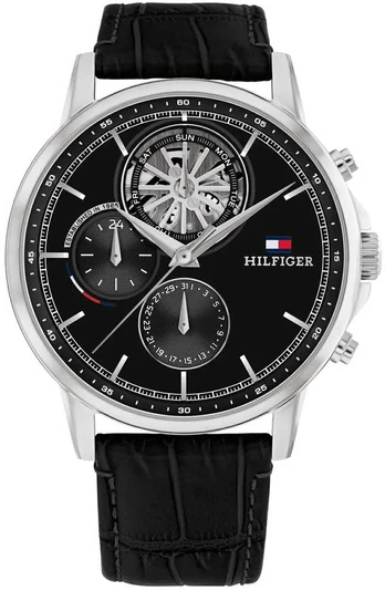 Laikrodis vyrams Tommy Hilfiger STEWART Juoda