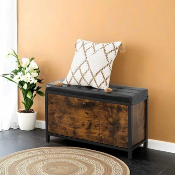 Batai Suolas, VASAGLE LSB049B01, 80x30x51 cm, Ruda Juoda