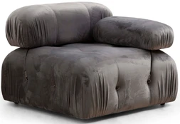 Fotelis Bubble 1R-Grey Pilka kaina
