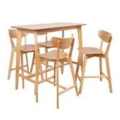 Bar table set ROXBYwith 4 chairs kaina