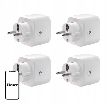 SONOFF S61s Matter External Plug via Wi-Fi, 4-Pack