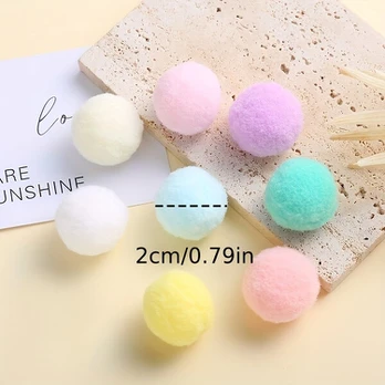 Pomponai, 100 vnt, Macarons spalva
